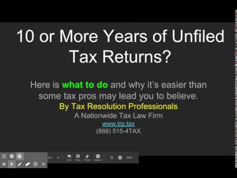 10 Years of Unfiled Taxes: What To Do After A Decade