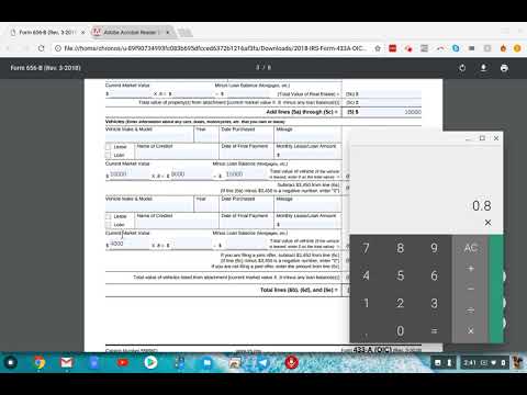 How To Do IRS Form 433-A(OIC) 2018 Version