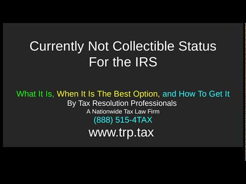 IRS Currently Not Collectible Status: CNC Tax Program Review - How To Get It, The Good, and The Bad