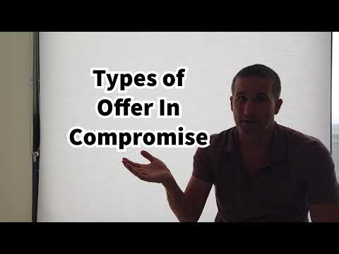 Types of Offer In Compromise Explained