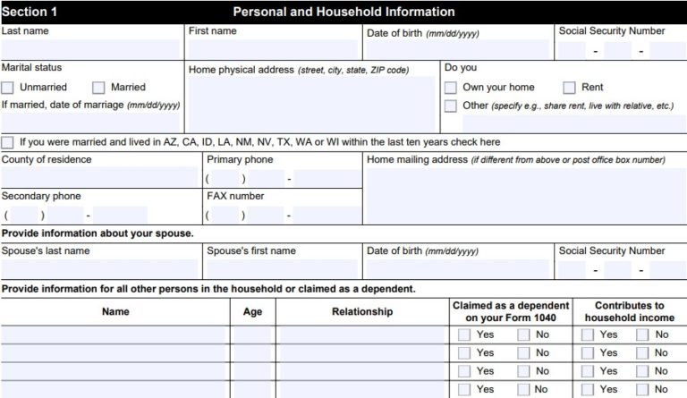 How To Fill Out Form 433-a (oic) (2022 Version), Detailed Instructions