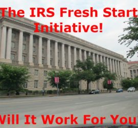 IRS Fresh Start Initiative