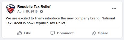 RTR Facebook rebrand