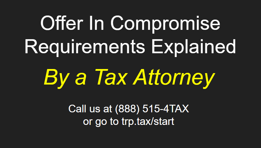 when is there no offer in compromise application fee